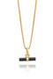 Rachel Jackson Mini Onyx T-Bar Necklace TBN24ONGP