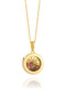 Rachel Jackson Small Deco Sun Amulet Birthstone Necklace Tourmaline AMSU16GPTO 
