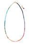 Shashi Aisha Necklace/Wrap Rainbow Pearl 