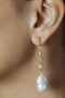 Shashi Diamond Baroque Drop Earrings