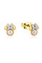 Precious Metal Minnie Mouse Pearl Stud Earrings