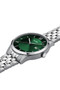 CLUSE Aravis Green/Silver Steel Link Watch CW22702