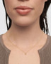 PDPAOLA Grey Fleur Necklace CO01-963-U