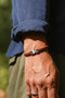 Steel & Barnett Archie Peanut 8mm leather box braided bracelet