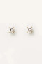 PDPAOLA Diamonds and Gold Solitaire Studs