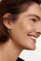 PDPAOLA Diamonds and White Gold Eternity Mini Hoops