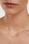 PDPAOLA Diamonds and Gold Solitaire Mini Necklace