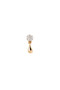 PDPAOLA Diamonds and gold Noe single earring