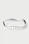 PDPAOLA Fine Jewellery Diamonds and white gold Flow ring