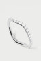 PDPAOLA Fine Jewellery Diamonds and white gold Flow ring