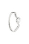PDPAOLA Diamonds and White Gold Delia ring