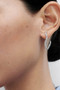 PDPAOLA Diamonds and white gold Venus hoops