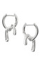 PDPAOLA Mini Twist Hoops Silver