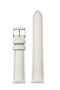 CLUSE Strap 18mm Silver / Off White Leather Strap CS12302