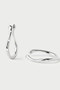 PDPAOLA Air Mini Silver Hoops