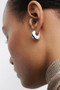 PDPAOLA Wave Silver Hoops