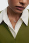 PDPAOLA Wave Silver Necklace