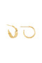 Rachel Jackson Small Evolve Hoop Earrings Gold PME03GP