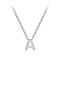 Sonne Fine 9K Solid White Gold Letters Necklaces  Sonne Fine 9K Solid White Gold Letters Necklaces