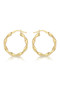 Sonne Fine 9K Gold Twist Hoop Creole Earrings Sonne Fine 9K Gold Twist Hoop Creole Earrings