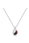 Ania Haie Silver Tiger Eye Droplet Pendant Necklace N068-05H
