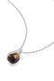 Ania Haie Silver Tiger Eye Droplet Pendant Necklace N068-05H