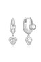 Ania Haie Silver U-Shaped Shield Drop Huggie Hoop Earrings E067-07H