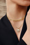 Ania Haie Gold Colour-Block Mother of Pearl Star Necklace N067-05G