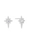 Ania Haie Silver Eight-Pointed Star Stud Earrings E065-02H