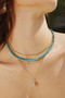 Ania Haie Gold Lab Created Turquoise Necklace N063-03G Ania Haie Gold Lab Created Turquoise Necklace N063-03G