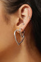 Ania Haie Silver Medium Heart Hoop Earrings E064-03H Ania Haie Silver Medium Heart Hoop Earrings E064-03H