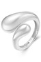 Ania Haie Silver Sculptural Crossover Ring R062-03H Ania Haie Silver Sculptural Crossover Ring R062-03H