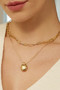 Ania Haie Gold Oval Charm Necklace N062-03G Ania Haie Gold Oval Charm Necklace N062-03G