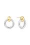 Ania Haie Two-Tone Hoop Earrings E062-10T Ania Haie Two-Tone Hoop Earrings E062-10T