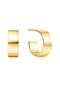 Ania Haie Gold Flat Medium Hoop Earrings E062-04G Ania Haie Gold Flat Medium Hoop Earrings E062-04G