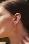 Ania Haie Gold Tube Oversized U Hoop Earrings E062-07G Ania Haie Gold Tube Oversized U Hoop Earrings E062-07G