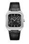 CLUSE Quadrus Multifunction Leather, Black, Silver Colour Watch CW26203