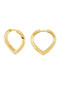Rachel Jackson Medium Imagine White Sapphire Hoop Earrings Gold RSE11CGP