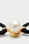 PDPAOLA Pearl Orion Cord Bracelet 