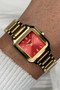CLUSE Gracieuse Petite Watch Steel, Watermelon Red, Gold Colour Watch CW11827