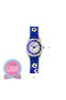 Tikkers Time Teacher Blue Soccer Canvas Strap Watch