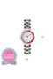 Tikkers Pink Dial Silver Link Bracelet 