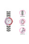 Tikkers Pink Dial Silver Link Bracelet 