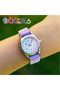 Tikkers Time Teacher Puurple Unicorn Canvas Strap Watch
