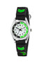 Tikkers Time Teacher Black Canvas Strap Watch