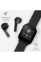 Tikkers Black Smart Watch & Wireless Earbuds Set