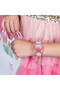 Tikkers Peach Fashion Straps Sparkle Dial Watch