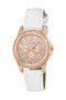 Tikkers White Chrono Fashion Straps Sparkle Dial Watch