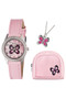Tikkers Butterfly Watch Silver & Necklace Purse Gift Set