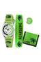 Tikkers Green Dinosaur Watch & Bracelet Wallet Set